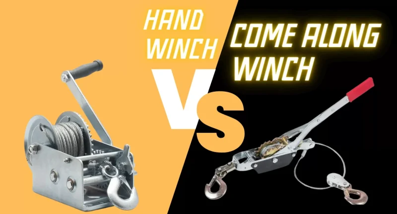 hand winch vs come along comparison