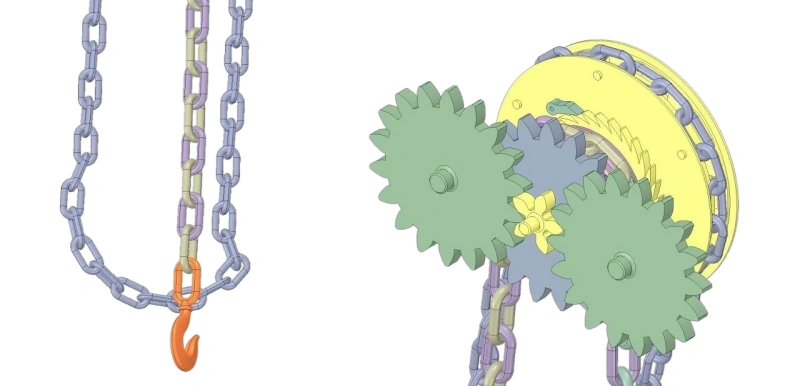 manual chain block working mechanism