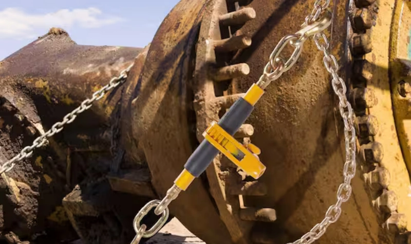 ratchet chain binder with hooks and chain