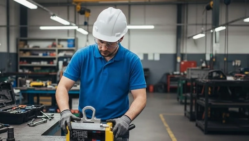 visual inspection of lifting magnets