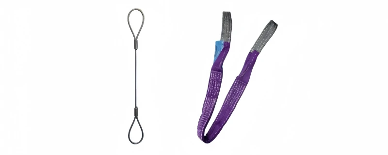 webbing slings vs wire rope slings