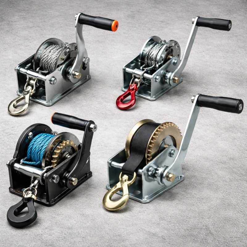 what is a type of hand operated winching device
