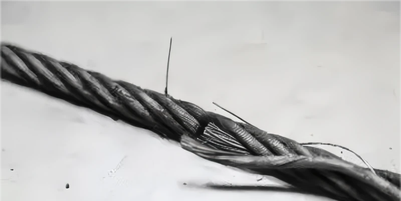 broken wires and strands