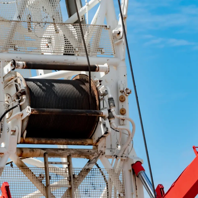 crane wire rope installation