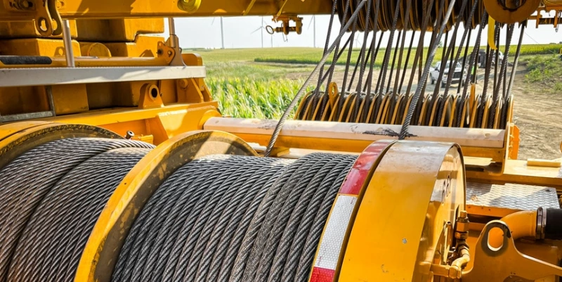 how to change crane wire rope