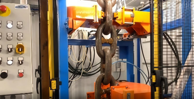 mooring chain inspection process