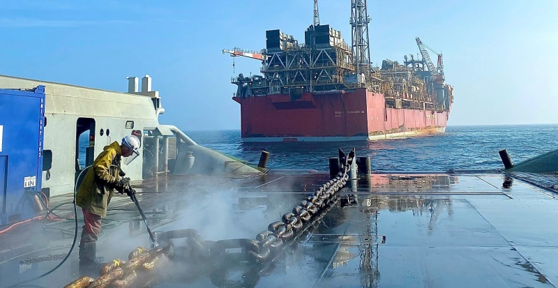mooring chain testing