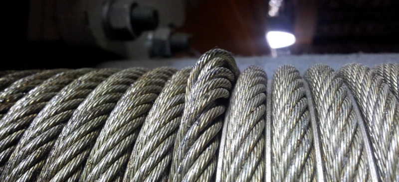 testing and final check crane wire rope