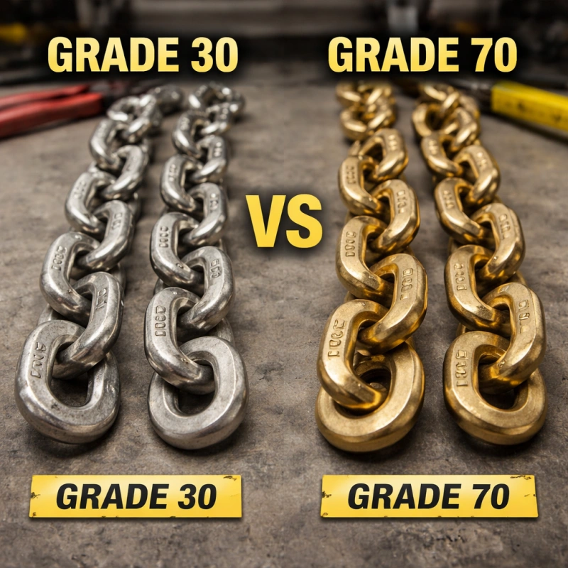 grade 30 vs grade 70 chain