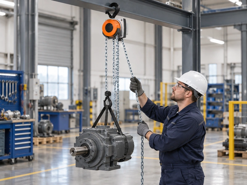 hand chain hoist lifting gearbox without power