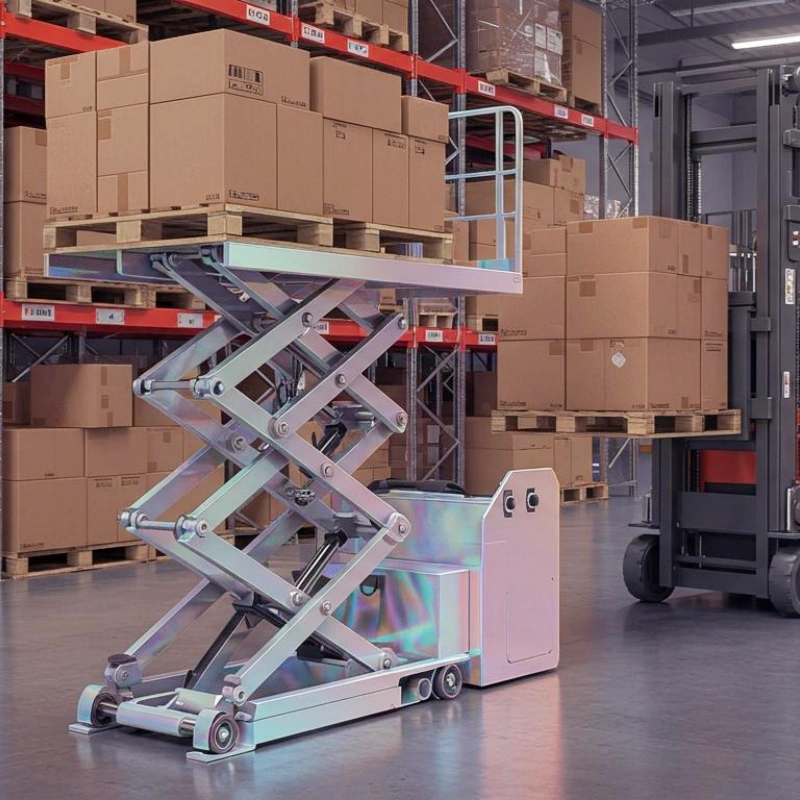 how does a hydraulic lift table work