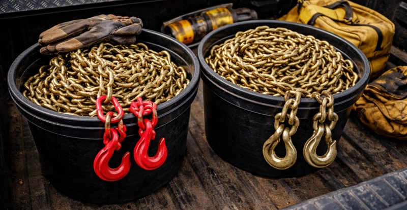 storing tow chains