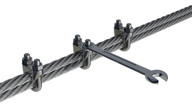 tools and materials for wire rope clamp installation