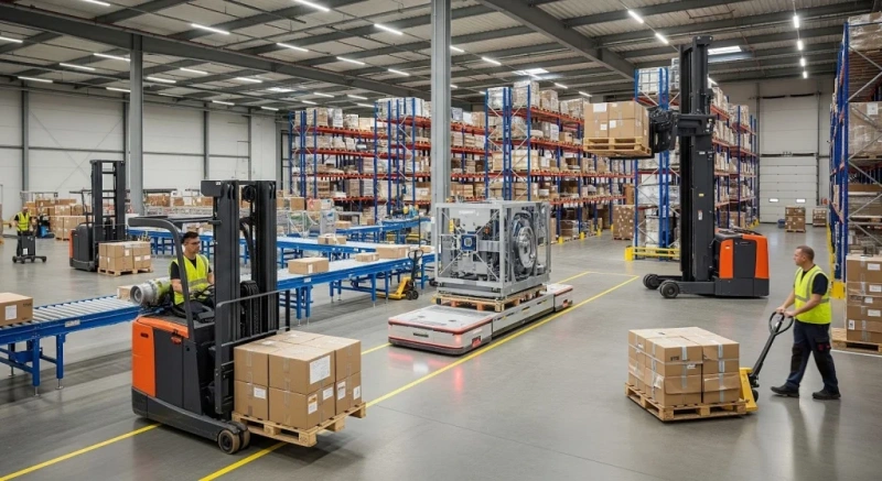 types of material handling equipment in warehouse