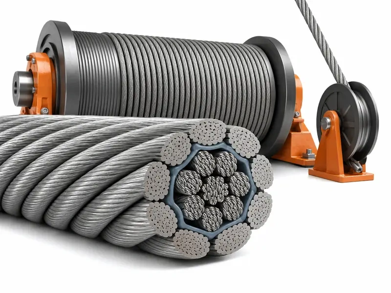 compacted and plastic impregnated rope