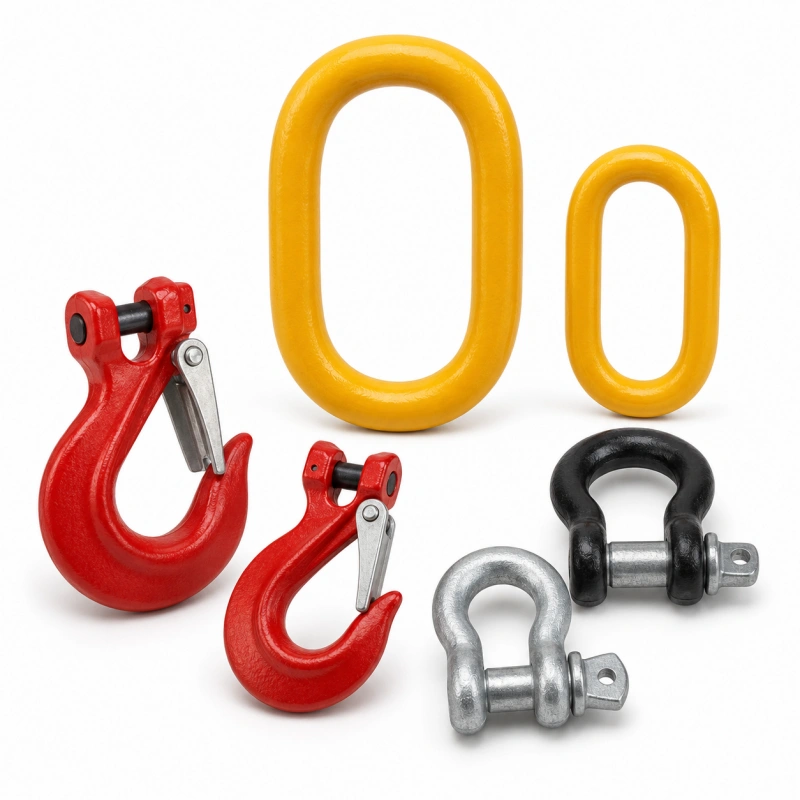 hooks shackles and master links