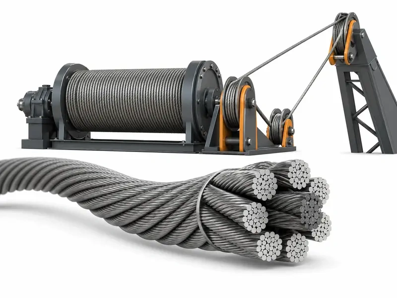 six and eight strand running rope
