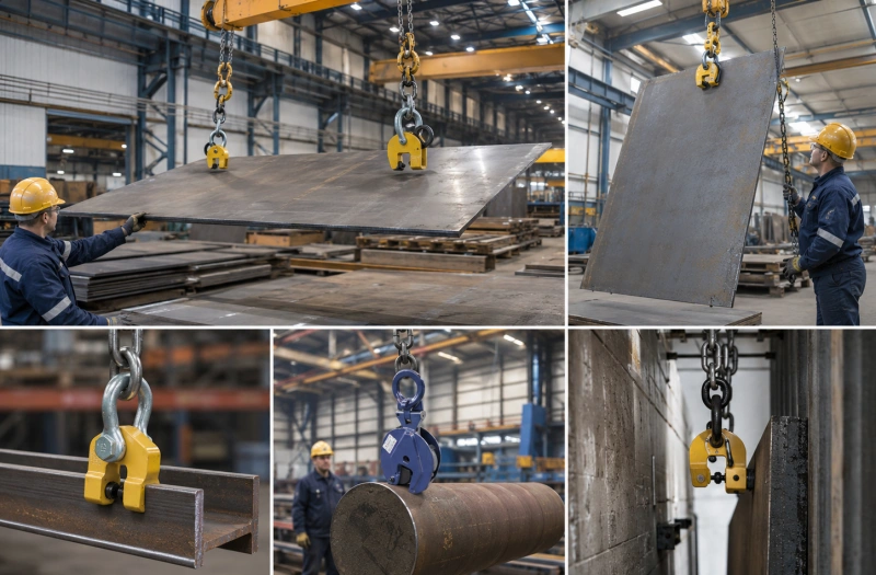 industrial applications of lifting clamps