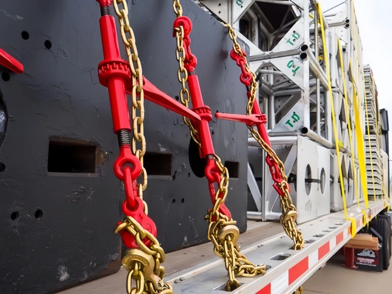 chain binder supply for transport