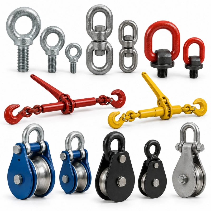 eye bolts swivels rings load binders and blocks